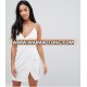 OEM your own new style hot sale white party dress for woman